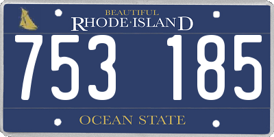 RI license plate 753185