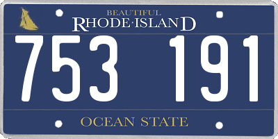 RI license plate 753191