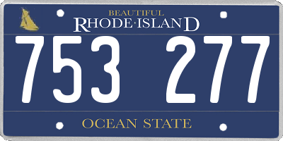 RI license plate 753277