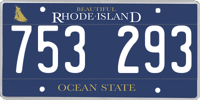 RI license plate 753293