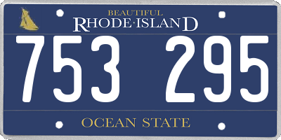 RI license plate 753295