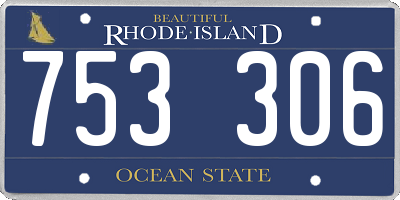 RI license plate 753306