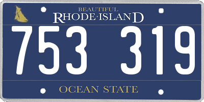 RI license plate 753319
