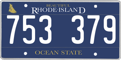 RI license plate 753379