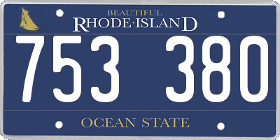RI license plate 753380