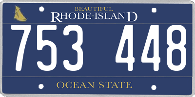RI license plate 753448