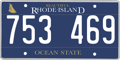 RI license plate 753469