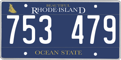 RI license plate 753479