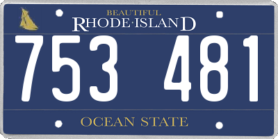 RI license plate 753481