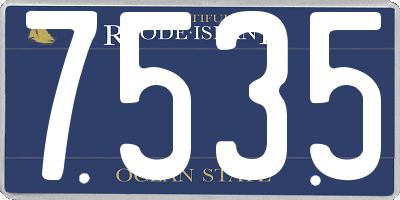 RI license plate 7535