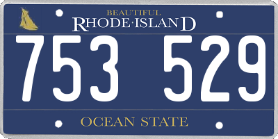RI license plate 753529