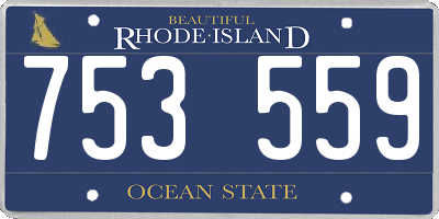 RI license plate 753559