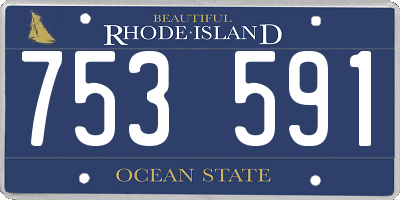 RI license plate 753591