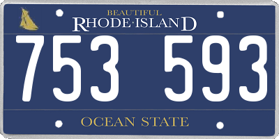 RI license plate 753593
