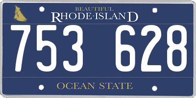RI license plate 753628