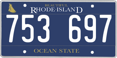 RI license plate 753697