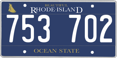 RI license plate 753702