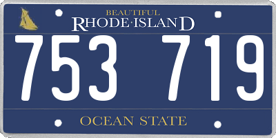 RI license plate 753719
