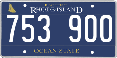 RI license plate 753900