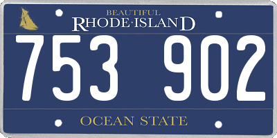 RI license plate 753902