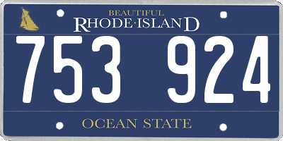 RI license plate 753924