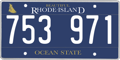 RI license plate 753971