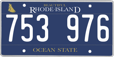 RI license plate 753976
