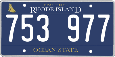 RI license plate 753977