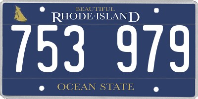 RI license plate 753979