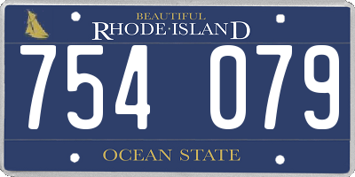 RI license plate 754079