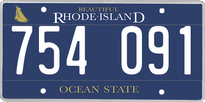 RI license plate 754091