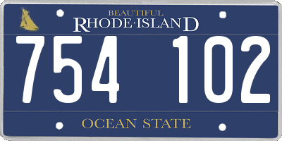 RI license plate 754102