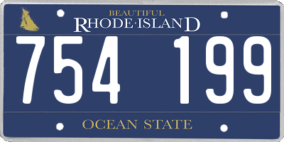 RI license plate 754199