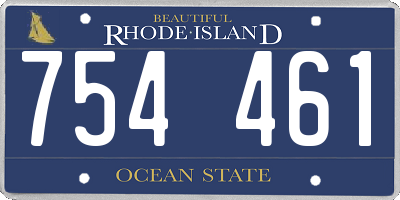 RI license plate 754461