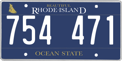 RI license plate 754471