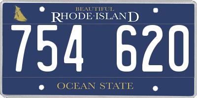 RI license plate 754620