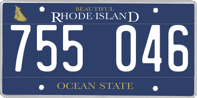 RI license plate 755046