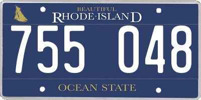 RI license plate 755048