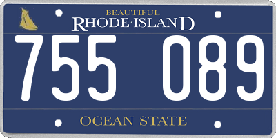 RI license plate 755089