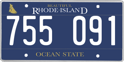 RI license plate 755091