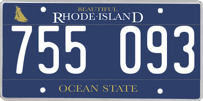 RI license plate 755093