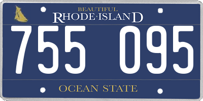 RI license plate 755095