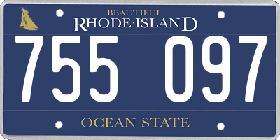 RI license plate 755097