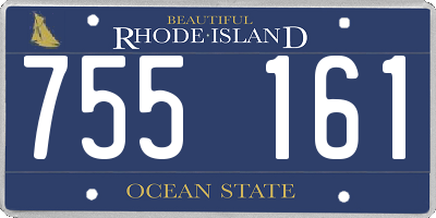 RI license plate 755161
