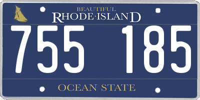 RI license plate 755185