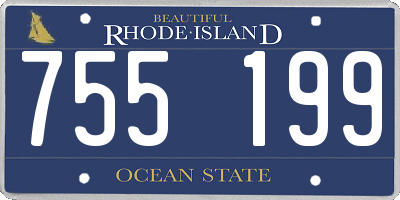 RI license plate 755199
