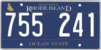 RI license plate 755241