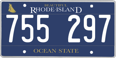 RI license plate 755297