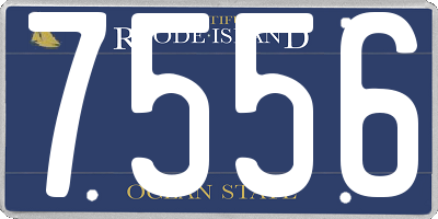 RI license plate 7556