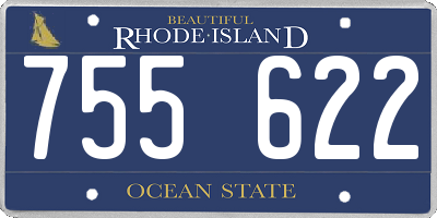 RI license plate 755622